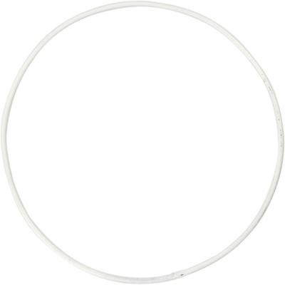 5 x weiße farbige Runddraht Metallringe für Traumfänger Weihnachten D: 20 cm