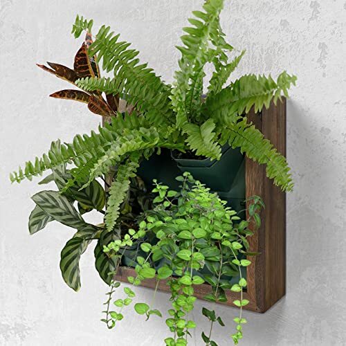 Vertical Wall Planter 4 Pots Self Watering Living Wall Planter Indoor