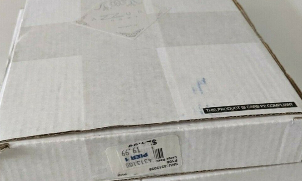 Azzure Home Wood White With pink Striped Letter O 8.5" Tall Decorative Monogram