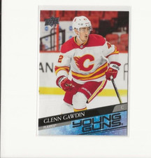2020-21 Upper Deck Extended Series Flames Glenn Gawdin Young Guns Rookie #726