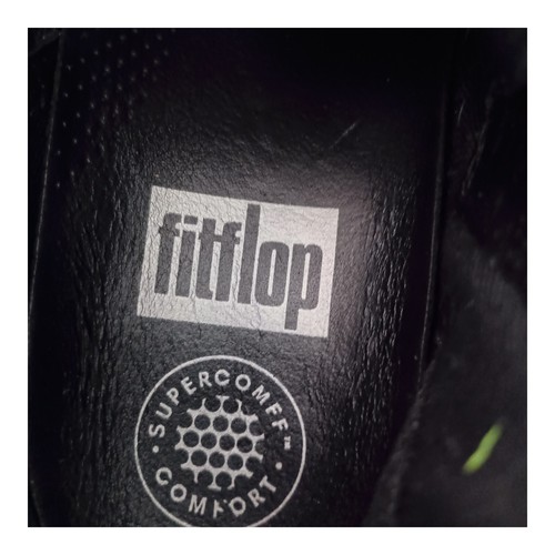 FitFlop SuperFlex Ankle Boot Bootie Black Leather Women's 5 - Picture 7 of 9