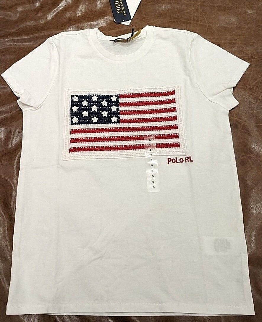 Polo Ralph Lauren Women's Embroidered American Flag