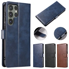 For Samsung Galaxy S23/Plus/S23 Ultra Leather Wallet Card Slot Phone Case Cover