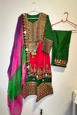 Set of 5 salwar kameez Frock Shalwar Duppata Afghani Cultural Complete Dress