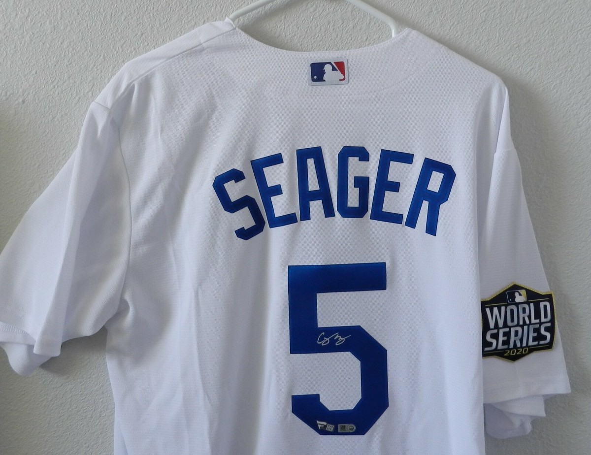 2020 Signed Corey Seager Dodgers World Series MVP Jersey limited ed of  20