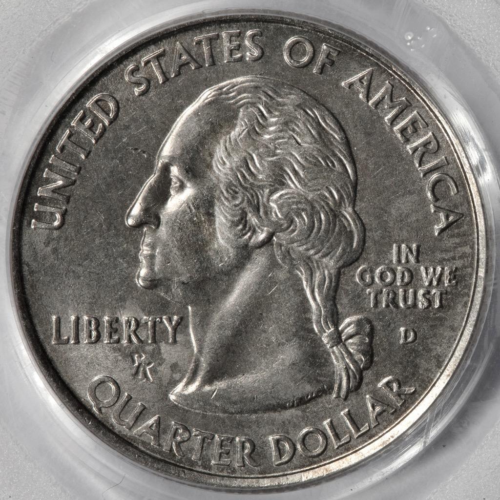 2006 PCGS MS Struck Thru Broken "R" Dropped Letter South Dakota Quarter Error eBay