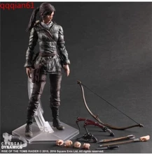 25CM Play Arts kai Tomb Raider Lara Croft Collectible Model Action Figure Toys