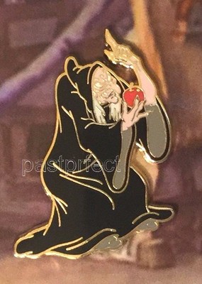 Disney 4 Pin Set Snow White 7 Dwarfs Hag Witch Dopey Grumpy 2012