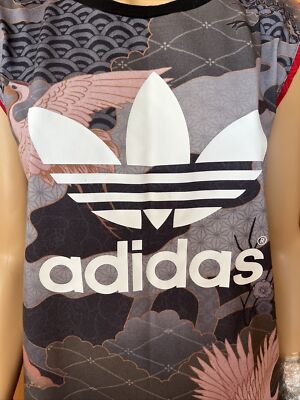 Adidas X Rita Ora Size 10 Kimono Sleeve Tunic Tee Japanese