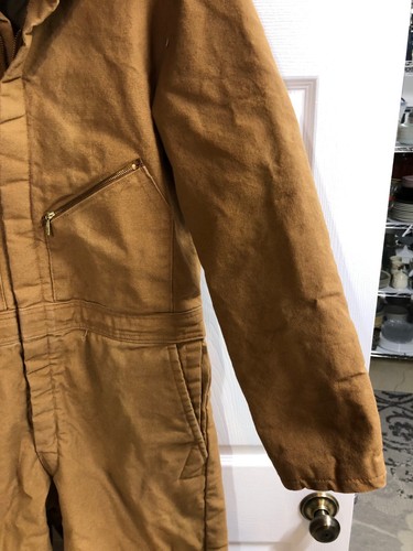 Walls Coveralls Men Large Short 42-44 Blizzard Pruf Canvas Insulated USA - Picture 7 of 18