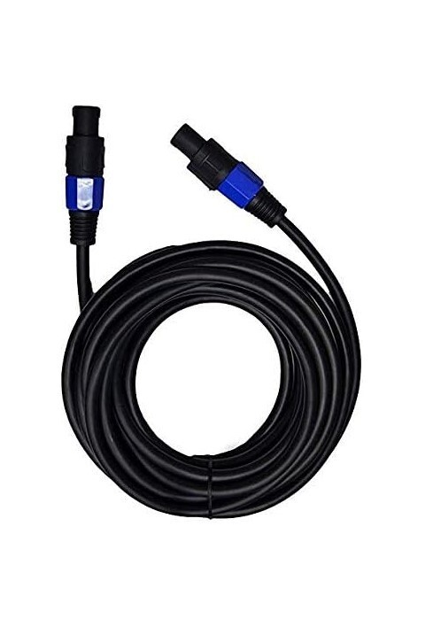 Аудиокабель Alphasonik длиной 20 футов 12-го калибра Speakon to Speakon с 2D-разъемом