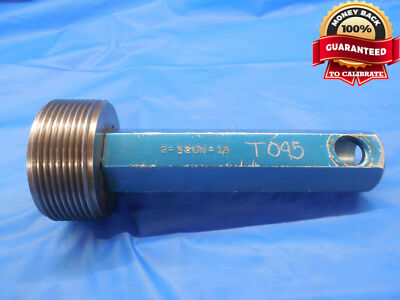 2'' 12 UN 1B THREAD PLUG GAGE 2.0 NO GO ONLY P.D. = 1.9577 N-1B INSPECTION CHECK