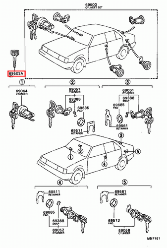 Genuine Celica ST162 ST161 AT160 Corolla CE80 AE86 AE82 AE80 Non Chip Blank Key - Picture 3 of 20