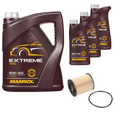 FEBI BILSTEIN Ölfilter 8L MANNOL Extreme 5W-40 für Opel Tigra Twintop T98 1.8