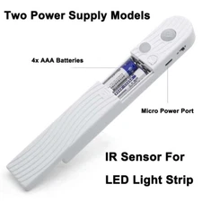 LED PIR Motion Sensor Activated Light Strip Wardrobe Cabinet  Battery Operated