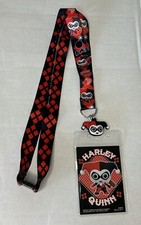 DC Comic Harley Quinn Lanyard with PVC Dangle