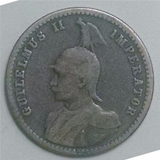 German East Africa - 1/4 Rupie 1913 J - silver