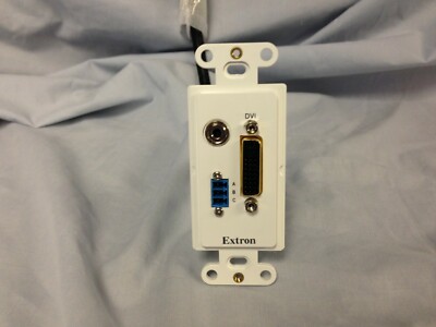 Extron 70-766-63 WPD130A Pass-Through Wallplate DisplayPort Stereo Audio Control