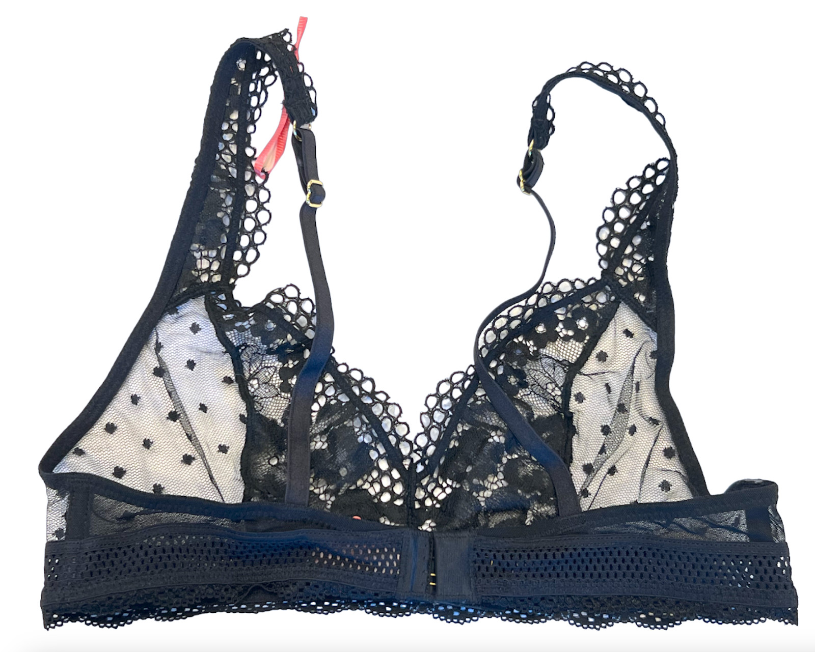 NEW PALINDROME BLACK DREAMLOVER LACE SOFT CUP BRALETTE BRA SIZE SMALL