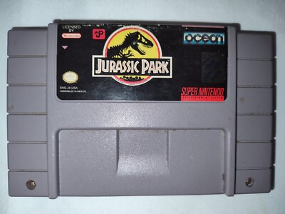 Jurassic Park (Super Nintendo Entertainment System SNES) Loose Cartridge Retro