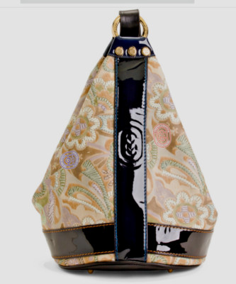 Marino Orlandi Italian Floral Camel Multi Convertible Sling Backpack NWT REDUCED