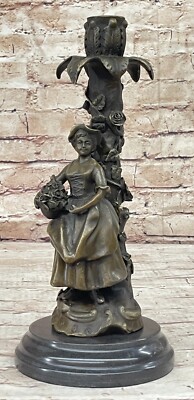 Home Decor Art Deco Jungfrau Bronze Skulptur Kerzenhalter Geschenk
