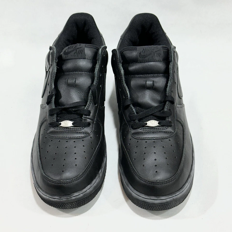 Size 13 - Deadstock Nike Air Force 1 Triple Black 😎New Old Stock😎 306353-001 - Image 3 of 4