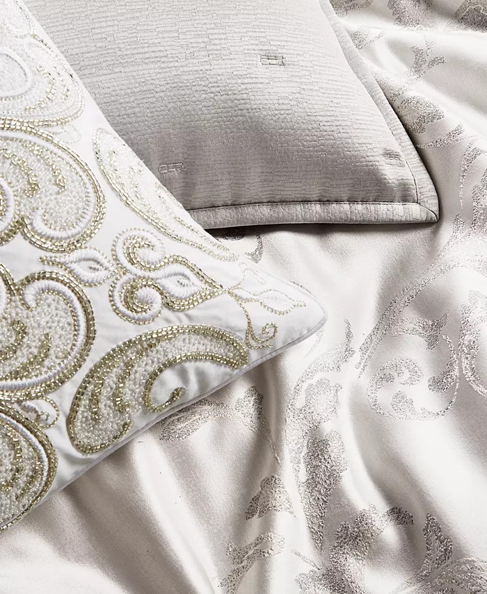 HOTEL COLLECTION Frosted Scroll Decorative Pillow, 18" x 18"