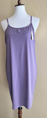 SKIMS Soft Mini Bodycon Slip Dress Plum Size 4X Plus Kim Kardashian Stretch