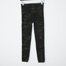 Spanx Look At Me Now Seamless Green Camo Leggings Womens Size Medium