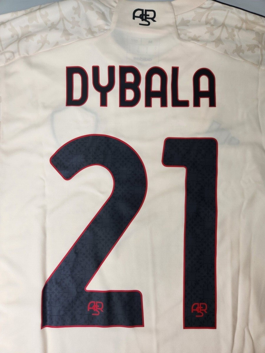 Adidas AS Roma Dybala #21 Away Jersey White Medium 2023/2024 Adidas AS Roma Dybala #21 Away Jersey White Medium 2023/2024