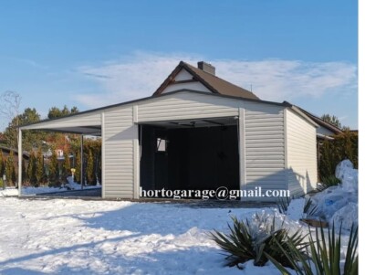 8x4 Garage Hobbyraum Gartenbox CONTAINER Lagerbox Blechgarage Gartenhaus Laube
