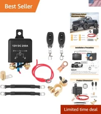 Secure 250A Remote Battery Disconnect Switch - Prevents Battery Drain & Theft