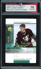 2004-05 SP Authentic #RR1 Corey Perry Rookie Redemption /399 KSA 10 Gem Mint