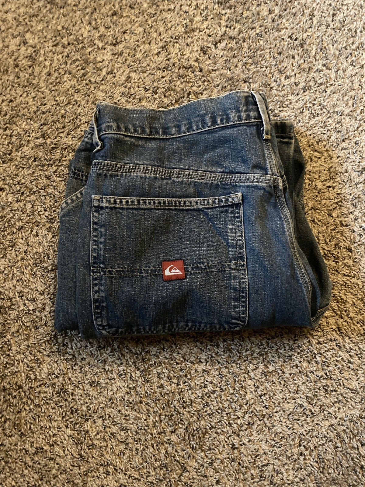 Quiksilver Vintage Baggy Y2K Denim Jeans Surf Summer … - Gem