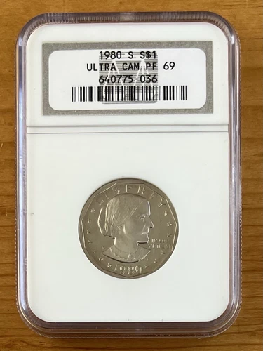 1980 S - Susan B Anthony Dollar Proof - NGC PF69 Ultra Cameo 
