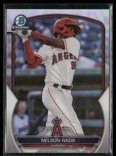 Nelson Rada Rookie 2023 Bowman Draft Chrome Refractors Los Angeles Angels