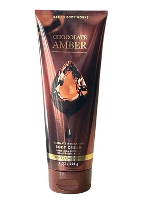 Bath & Body Works Chocolate Amber Body Cream 8oz New
