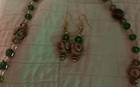 Artist Rosette Wedding Cake,lamp Works, Facet crystal Detail Gems Necklace Set — photo 4