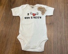 Baby body suit I love my daddy 3-6 months cotton Baby body suit I love my daddy 3-6 months cotton