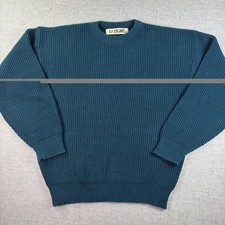Vintage Le Tigre Acrylic Green Sweater Size Large Made In USA