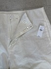 GAP  Ivory Wide‑Leg Linen‑Blend Pants – Size 12~ NWT — photo 3
