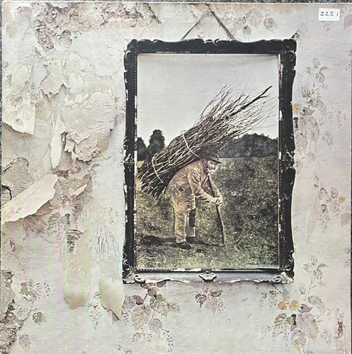 Led Zeppelin IV 4 1972 Uk Atlantic VINYL LP K 50008 With Inner Ex