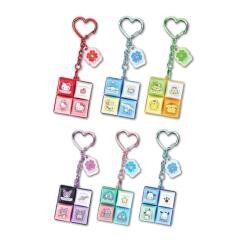Random Sanrio LED Keycap Clicker Keychain 4-Key