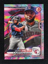 2022 Bowman Transcendent Collection VIP Party Bunt 7/100 George Valera 9su