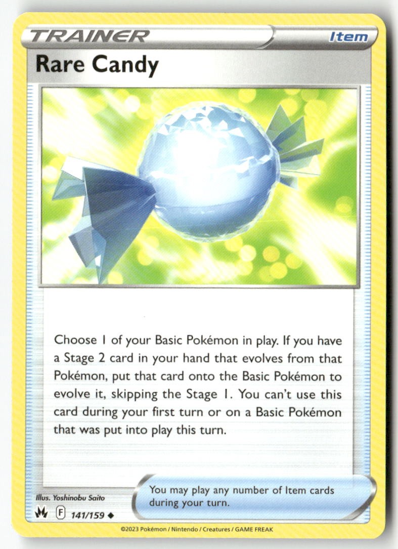 Rare Candy 141/159 Uncommon Crown Zenith Pokemon LP