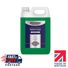 McKLords Concentrated Washing Up Liquid 5L - Commercial Kitchen Degreaser Aloe