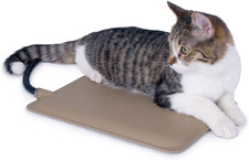 Heated Outdoor Cat Pad 12" x 9" Waterproof Pet Warming Mat 25W Feral Kitty
