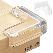12 Pack Corner Protector, Table Protectors, Clear Furniture Edge Safety Cor...
