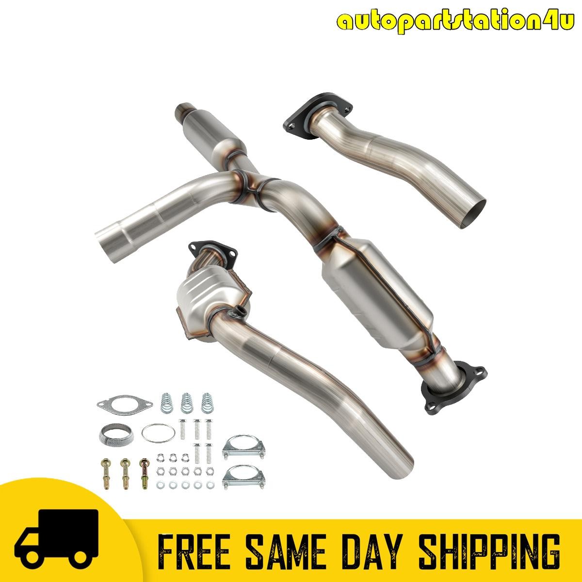 Fits 2010-2011 Chevrolet Express 2500 4.8L Front Rear Catalytic Converter 50601